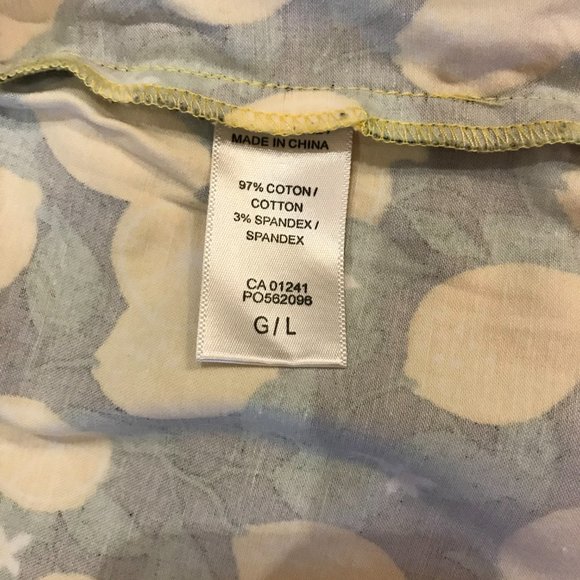 2/$20 Lemon Print Cotton Mini Skirt Large - Picture 4 of 6